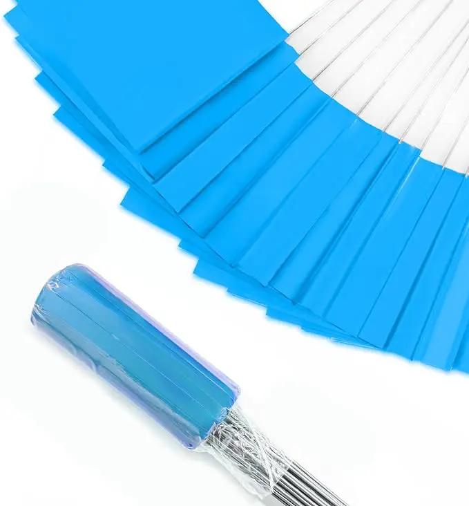 Zozen 50Pack Blue Marking Flags, Writable/15x4x5 Inch, Yard Flags for Lawn & Irrigation & Landscape & Sprinkler & Survey & Dog Training. by GreenHaven Gardens
