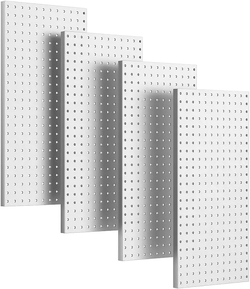 Ultrawall 4 Pcs Metal Pegboard Wall Panels, Peg Boards for Garage Tool Storage by GreenHaven Gardens