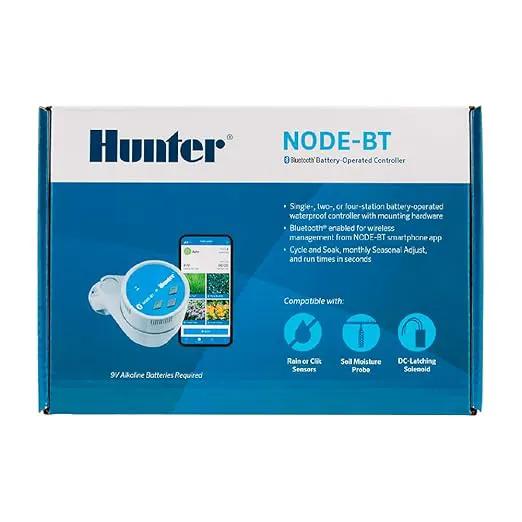 Hunter Company Node-BT Battery Operated 1-Station Bluetooth Irrigation Controller (DC Solenoid Not Included) by GreenHaven Gardens