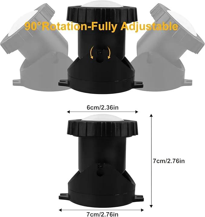 Pond Lights Underwater LED RGB Colored Fountain Lights IP68 Waterproof Spotlight Timing Adjustable Submersible Spot Lights for Fish Pond Garden Lawn Yard Waterfall (Set of 3) by GreenHaven Gardens