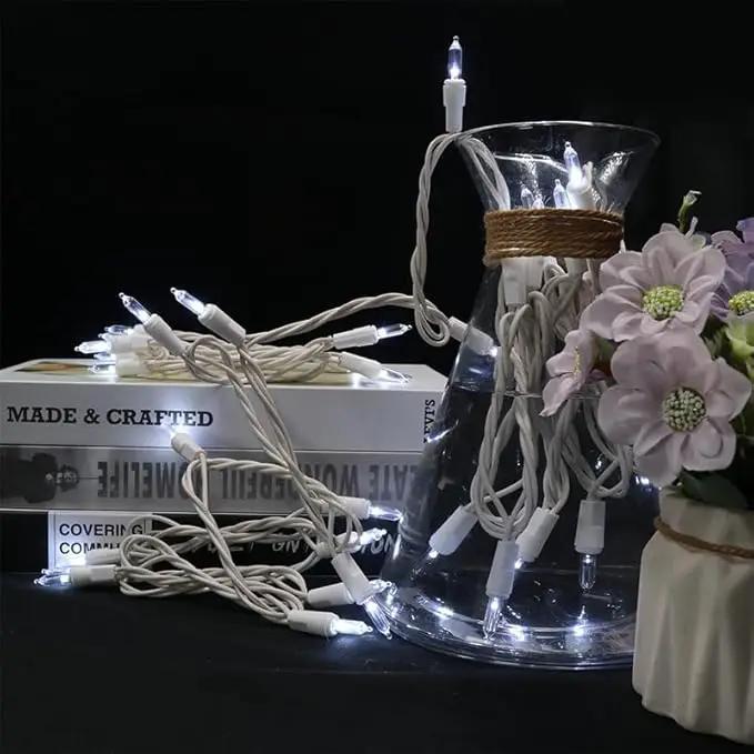 MULTI-SPARKING White Christmas LED Lights - 35 Count Cool White Christmas String Lights for Small Tree, Crafts, Holiday, Indoor/Outdoor Decorations, 11 Feet White Wire, UL Certified, Connectable by GreenHaven Gardens