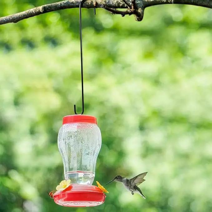 Vindar 4 Pack 16.5 Inches Bird Feeder Hook Extra Large S Hooks Heavy Duty Hooks Hangers for Tree Branch, Bird Feeder, Hummingbirds Feeders, Bird House, Office, Wind Chimes, Lanterns, Gardening Tools by GreenHaven Gardens