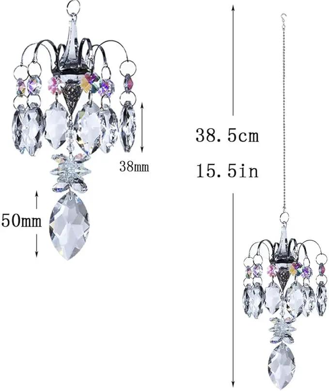 H&D HYALINE & DORA Crystals Horse Eye Prisms Suncatcher Hanging Ornament Rainbow Maker Hanger for Home,Garden Decoration by GreenHaven Gardens