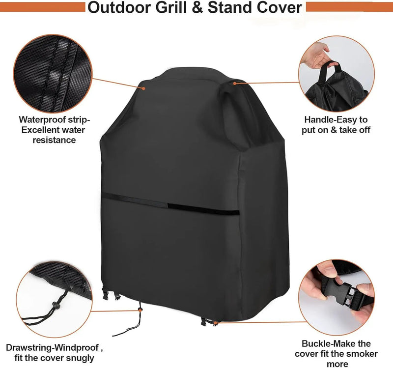 Grill Griddle Cover Compatible for Charbroil Bistro Pro Electric Grill & Griddle, Portable Gas BBQ Covers, Waterproof Outdoor Electric Grills Cover-23 D x 32.8" W x 39.6" H by GreenHaven Gardens