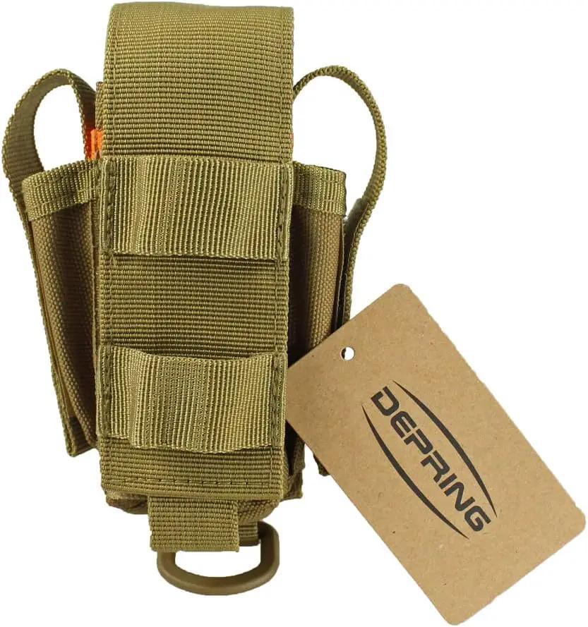 Depring Tool Holster Sheath Universal Multi Pockets Tool Organizer Heavy Duty Construction MOLLE Pouch by GreenHaven Gardens