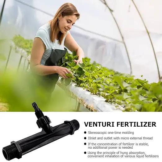 Irrigation Venturi Fertilizer Injector，G1/2inch Garden Irrigation Tube Fertilizer Mixer Injector for Garden Irrigation, Agricultural Injection Irrigation System by GreenHaven Gardens