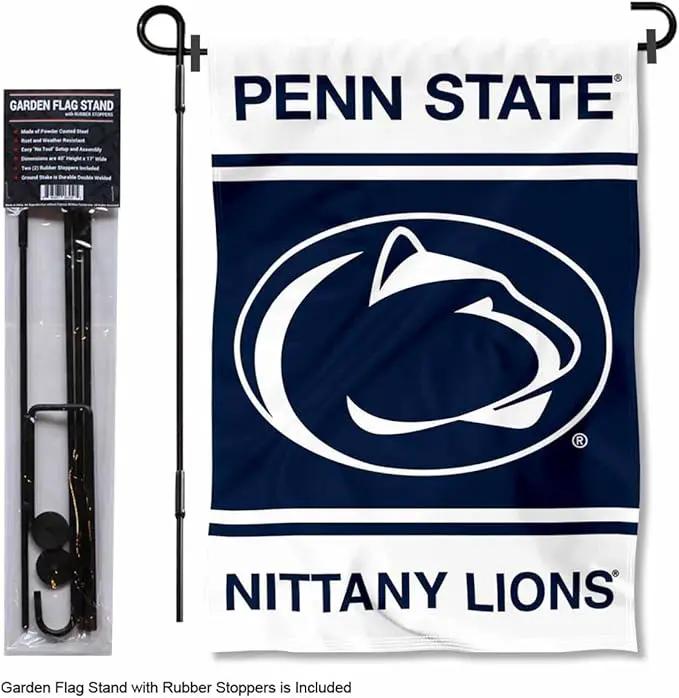College Flags & Banners Co. Penn State Nittany Lions WE are Garden Flag with Stand Holder by GreenHaven Gardens