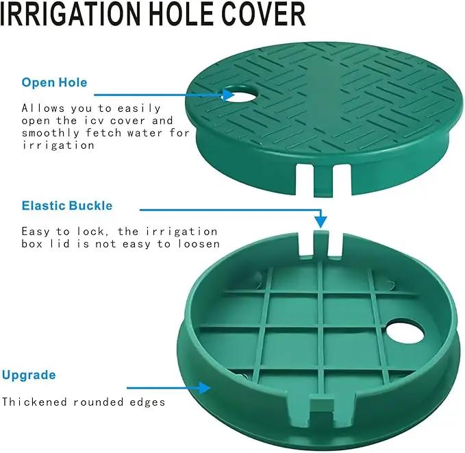ID 5.5 "OD 6" Sprinkler Valve Cover Green Sprinkler Cover Irrigation Valve Box Cover 6 Inch Suitable for Greenhouse Cover for Sprinkler Valve Grass Sprinkler Box Cover Irrigation Box Lid by GreenHaven Gardens