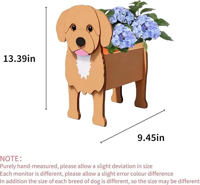 Cavoodle Dog Planter Plant Pots,Cute Garden Dog Flower Planter,Dog Planters Birthday Gifts for Women,Office,Indoor/Outdoor Decor（9.45 * 6.73 * 13.39in） by GreenHaven Gardens