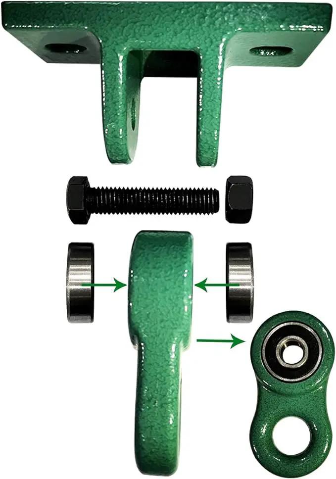 Heavy Duty Green Swing Hangers Screws Bolts Included Over 5000 lb Capacity Playground Porch Yoga Seat Trapeze Wooden Sets Indoor Outdoor 2 Pack by GreenHaven Gardens