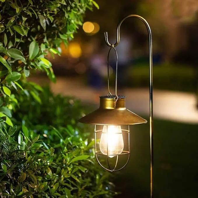 Dualshine 2 Pack Shepherd Hook 35 inch Tall Garden Outdoor Hook for Hanging Solar Light, Bird Feeders, Lanterns, Mason Jars, Garden Stake and Wedding Decor (Black) by GreenHaven Gardens