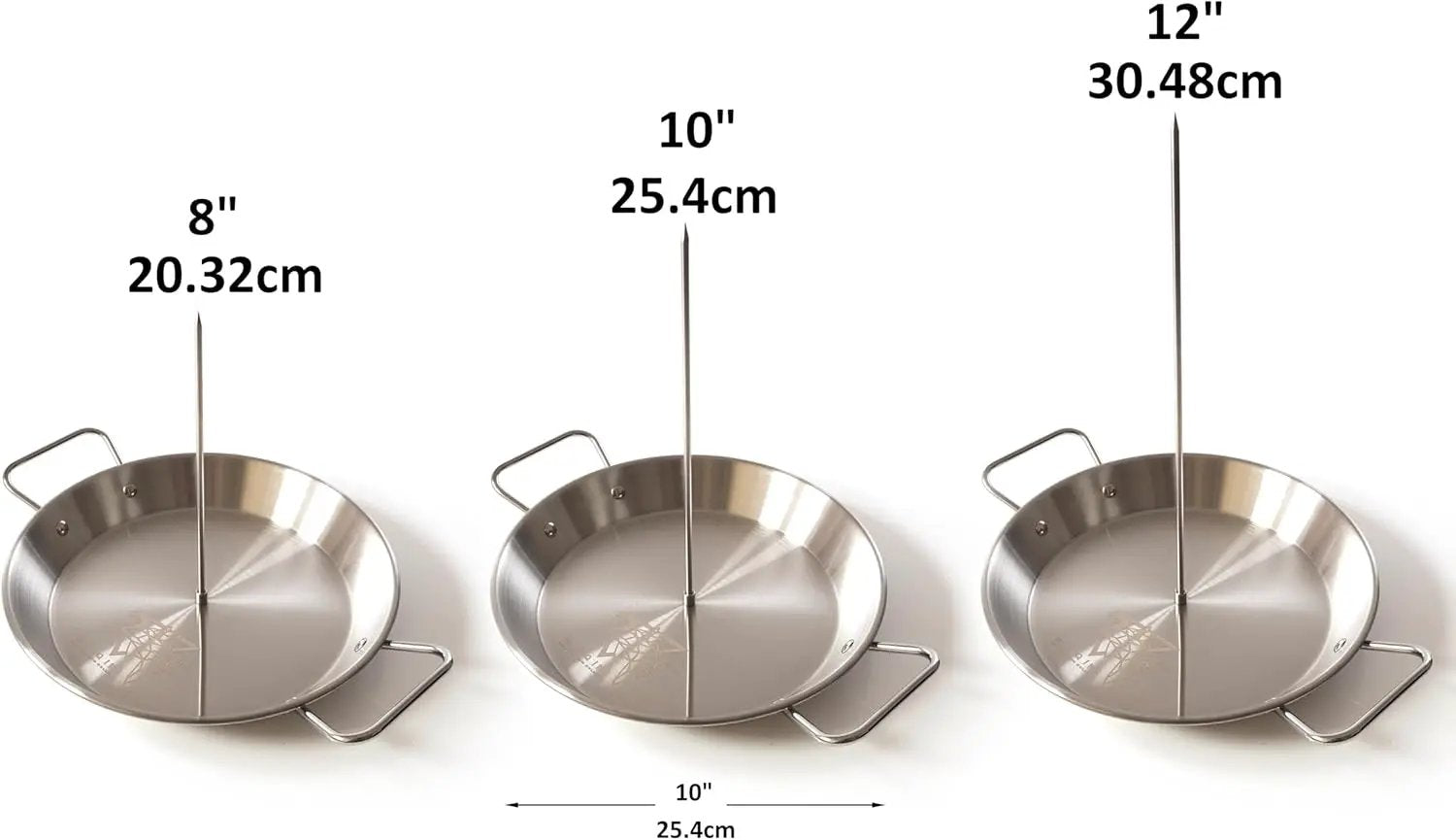 W.xZQ inc Al Pastor Vertical Skewer for Grill or Oven Stainless Steel includes 3 Removable Spikes (8", 10", 12") & Silicone Oven Mitts by GreenHaven Gardens