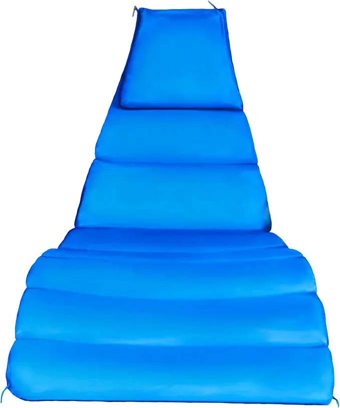 Weatherproof Replacement Cushion Pad and Umbrella for Hanging Lounge Chair Outdoor Chaise Hanging Hammock Chair - Long-Lasting, Fade-Resistant, Quick-Dry, Outdoor Lounge Replacement Set (Blue) by GreenHaven Gardens