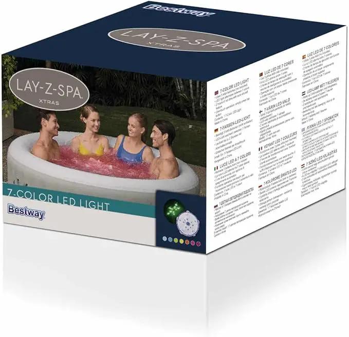 LED Light Accessory for Hot Tubs, 7 Colour Underwater Light (2 Modes) by GreenHaven Gardens