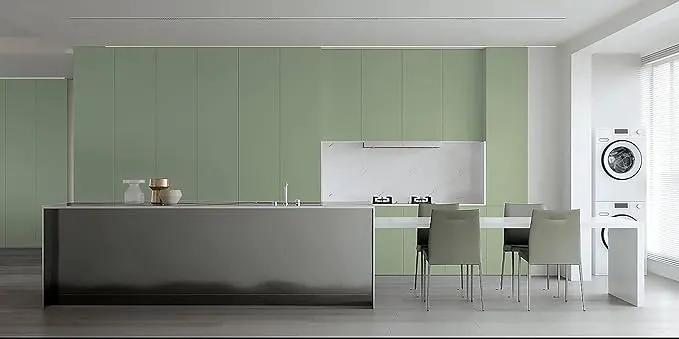 Dimoon 590''x17.3'' Green Skin Peel and Stick Wallpaper Contact Paper Modern Self Adhesive Wall Paper Removable Renter Friendly Textured Solid Color Vinyl Roll (590''x17.3'',Light Green Skin) by GreenHaven Gardens