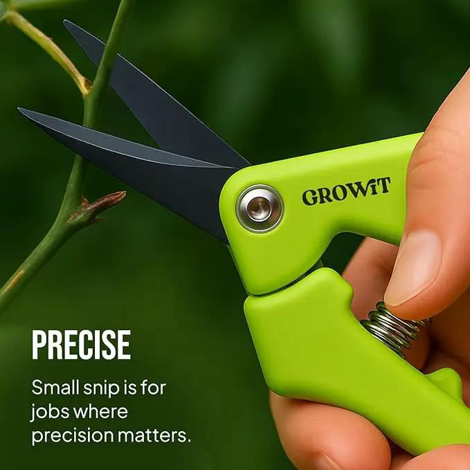 2-Pack Stainless Steel Gardening Scissors, Pruning Shears and Clippers for Gardening by GreenHaven Gardens