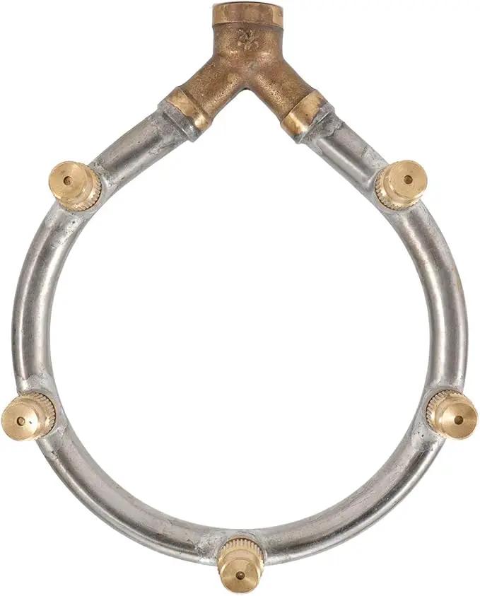 Misting Nozzle Stainless Steel 5 Head Adjustable Circular Irrigation Sprinkler Misting for Garden Watering by GreenHaven Gardens