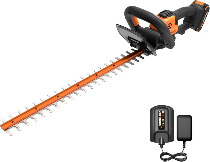WORX WG261 22" 20V Cordless Hedge Trimmer, Battery & Charger Included by GreenHaven Gardens