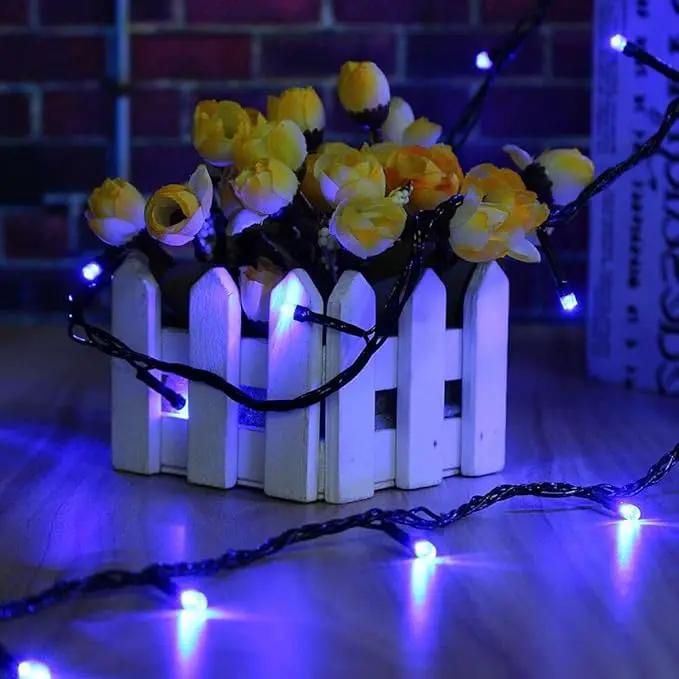 OZS 2PACK 164ft 400LED Extendable Blue Christmas String Lights Indoor/Outdoor, Waterproof 8 Modes Green Wire Christmas Tree Lights for Wedding Christmas Decorations (Blue Light) by GreenHaven Gardens
