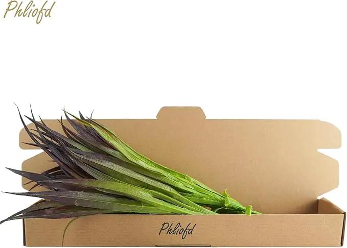 32 Pcs Artificial Grass Fake Grass Plants 17.3in Outdoor Plants UV Resistant Faux Greenery Stems for Home Window Garden Office Patio Pathway Front Porch Halloween Décor Light Green & Purple by GreenHaven Gardens