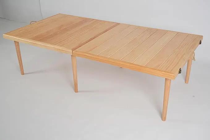 30×30-inch Bohemian Style Picnic Table with 60×30-inch Tabletop and Dual Height Adjustment for Patio Grilling. by GreenHaven Gardens