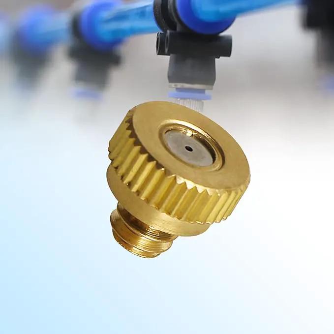Aopin G 3/16 Brass Misting Nozzles 0.3mm / 0.011" Orifice Atomizing Mister Sprayer Nozzle Suitable For Outdoor Cooling,Garden Irrigation,Fountain, Crop Nutrient Injection, Greenhouse 8 Pcs by GreenHaven Gardens