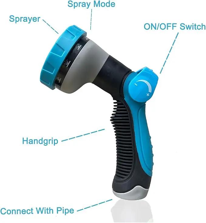 75Ft Non-Expandable Garden Hose, Flexible Water Hose with 10-Pattern Spray Nozzle, Lightweight Hose Pipe, Kink-Free, Leak-Proof, 3/4" Solid Metal Fittings by GreenHaven Gardens
