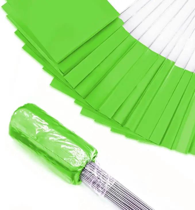 Zozen 100Pack Green Marking Flags, Writable/15x4x5 Inch, Yard Flags for Lawn & Irrigation & Landscape & Sprinkler & Survey & Dog Training. by GreenHaven Gardens