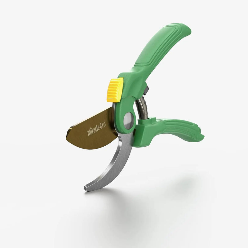 Miracle-Gro 8 in. Bypass Pruning Shears – 1/2 in. Cutting Capacity; Gardening Hand Pruner with Sharp Carbon Steel Blade and Non-Slip Grip – Lightweight Garden Tool for Live Plants and Soft Stems by GreenHaven Gardens