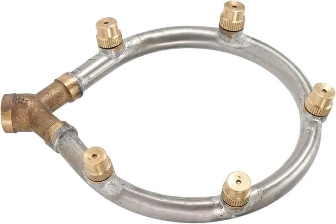 Misting Nozzle Stainless Steel 5 Head Adjustable Circular Irrigation Sprinkler Misting for Garden Watering by GreenHaven Gardens