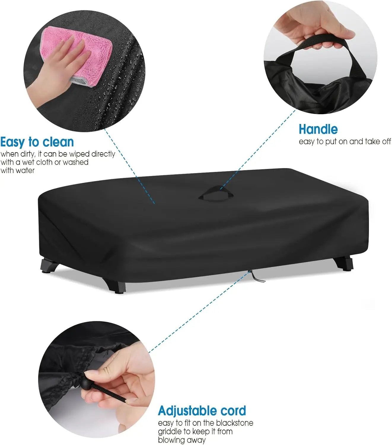 Grill Cover for Royal Gourmet GD4002T 4-Burner Grill, Waterproof Gas Grills Covers for Outdoor BBQ - 41”L x 20”W x 10”H, Black by GreenHaven Gardens