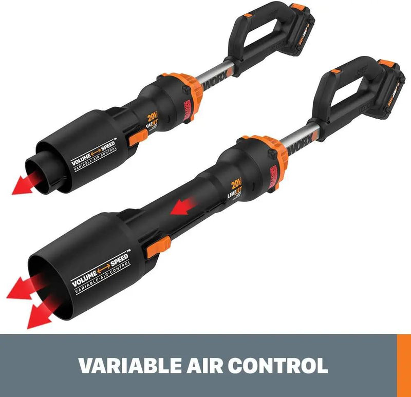 WORX Nitro WG543.9 20V Cordless Leaf Blower, Electric Blower with 410CFM & 130MPH, Blowers for Lawn Care with 2.3 Lbs, Battery & Charger Not Included by GreenHaven Gardens
