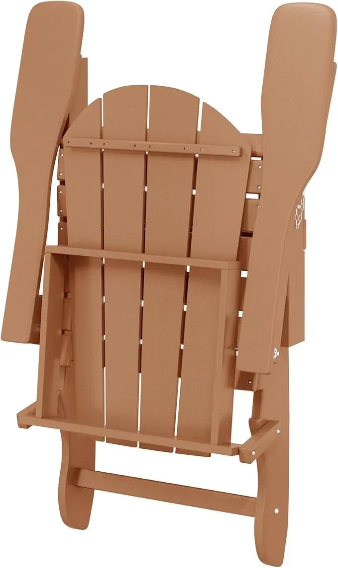 Westin Outdoors Laguna WO Home Furniture Adirondack Chair 2 PCS Set Outdoor Folding Patio Chair for Bon Fire Pit Garden Lawn Backyard Lounging Relaxing (Teak) by GreenHaven Gardens