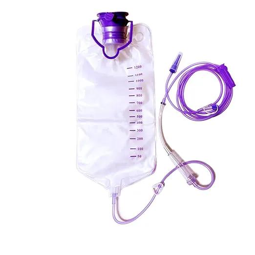 Water Drip Bags,1200ml Nutrition Bag Fluid Bag with Large Bore & Tube, 1Pcs by GreenHaven Gardens