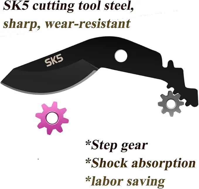 Garden clippers, premium Germany pruners, Work 3 times easier, professional pruning shears, cutting rose, flower, hedge, stem, tree, Sharp gardening scissors, Arthritis weak hand snips (Japanese-2, 1) by GreenHaven Gardens