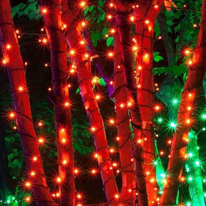 2 Pack Solar Christmas Lights, Total 400LED 144FT Solar String Lights Outdoor Waterproof, 8 Modes Christmas Light for Outside Xmas Tree Patio Yard Garden Festival Decorations by GreenHaven Gardens