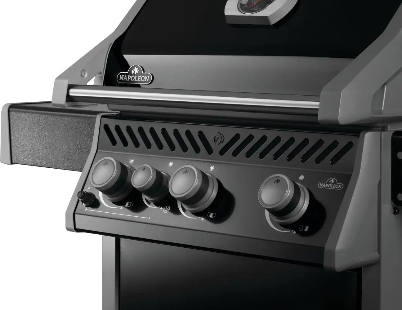 Napoleon Rogue 425 Natural Gas Grill with Range Side Burner, Black, 3 Stainless Steel Main Burners, Durable Outdoor Cooking by GreenHaven Gardens
