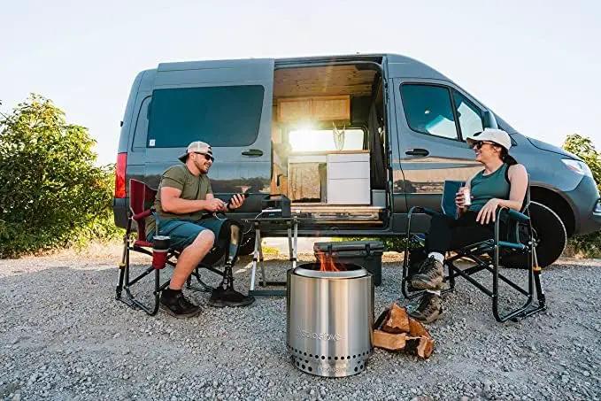 Solo Stove Ranger 2.0, 15 Inch Smokeless Fire Pit – Portable Stainless Steel Outdoor Fireplace with Carry Case - Lightweight Fireplace, Removable Ash Pan, Ideal for 2-4 People, 15lbs by GreenHaven Gardens