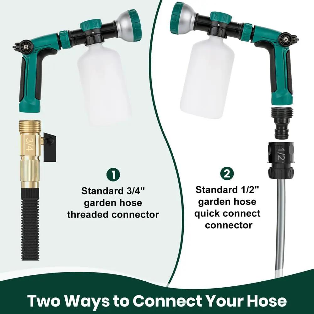 VENETIO 8-Dial Lawn & Garden Feeder Pro with Quick Connect Fittings and 16oz Bottle for Uniform Fertilizing & Watering Plants | Precision Liquid Fertilizer Sprayer | Hose Spray Nozzle for Dog Shampoo by GreenHaven Gardens