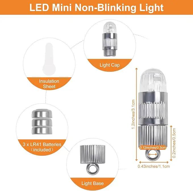 SumDirect Pack of 30 LED Mini Non-Blinking Lights for Paper Lanterns Balloons Floral Wedding Halloween Christmas Party Decoration Centerpieces (30, Orange Yellow) by GreenHaven Gardens