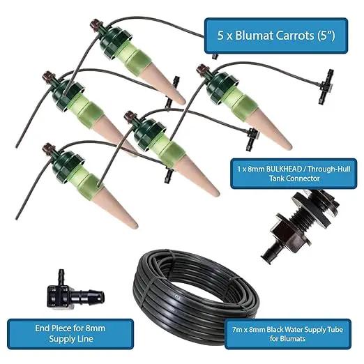 Blumat Drip Irrigation System - Tropf Patio and Deck Starter Kit - Automatic Plant Watering Devices - Easy Setup Self Watering System for Indoor - Prevents Overwatering by GreenHaven Gardens