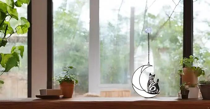 Loss of Cat Tabby Cat American Shorthair Cat Memorial Gifts Stained Glass Cat Gifts for Cat Lovers. by GreenHaven Gardens