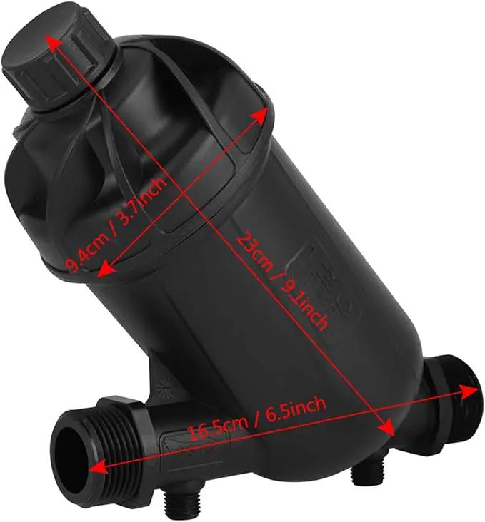 ciciglow Screen Irrigation Filter, 120 Mesh 130 Micron Level Disc Filter Garden Irrigation with Hose Threads for Garden Lawn Watering by GreenHaven Gardens
