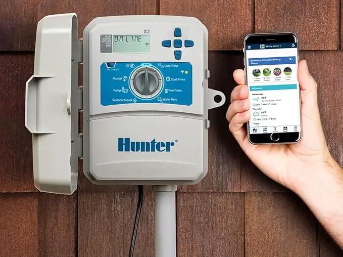 Hunter Hydrawise X2-1400 14 Station Hydrawise Controller Bundeled with Wand WiFi Module X2 14 Zone Outdoor or Indoor Smart Internet X21400 Irrigation Timer by GreenHaven Gardens