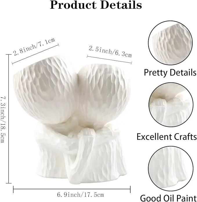 Head Planter for Indoor Plants Face Flower Pots Outdoor Plant Accessories Mug Succulent Planters with Drainage Hole Mom Hug Daughter by GreenHaven Gardens