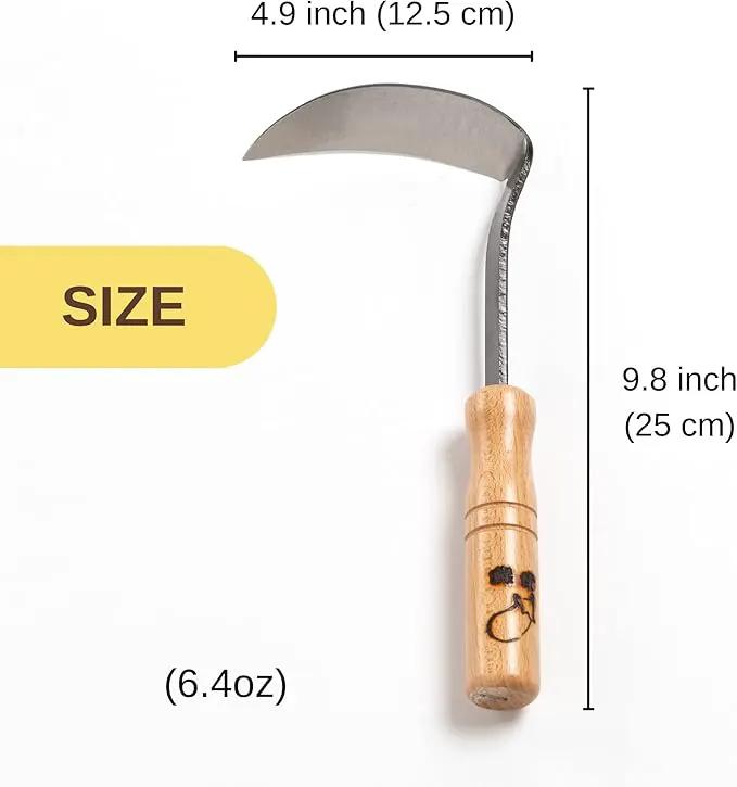 Japanese Gardening Tool Hand Weeder Kana Hoe Made in Japan by GreenHaven Gardens