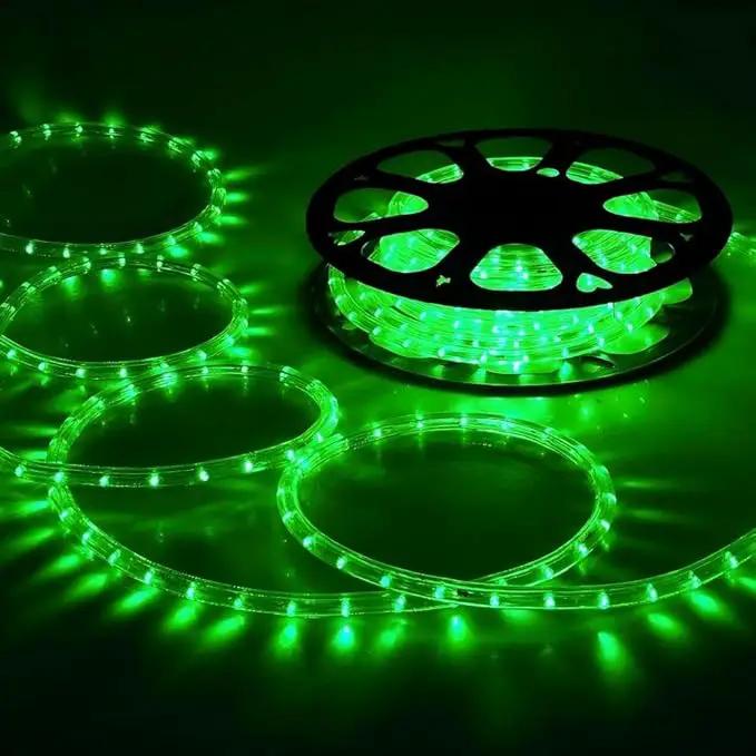 200ft LED Rope Lights Outdoor, 1440 LED Flexible Tube Lights with 8 Modes, Waterproof LED Rope Lighting for Outside, Garden, Patio, Bedroom, Party, Pool, Fences, Indoor Outdoor Decoration (Green) by GreenHaven Gardens