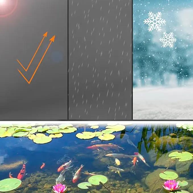 Pond Liners 7 x 10 Feet, Easy Cutting LDPE Pond Liner 20 Mil, High Preformed Koi Pond Liner for Ponds, Streams, Fountains and Garden Waterfall by GreenHaven Gardens