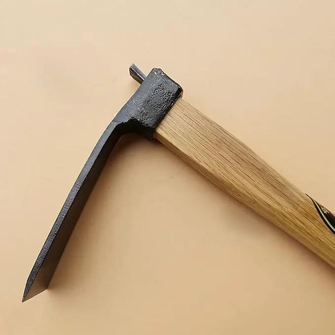 Kana Hoe 217 Japanese Garden Tool - Hand Hoe/Sickle is Perfect for Weeding and Cultivating. The Blade Edge is Very Sharp. (Beige-009) by GreenHaven Gardens