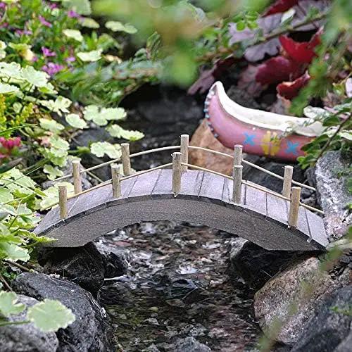 Wooden Bridge for Miniature Garden, Fairy Garden by GreenHaven Gardens